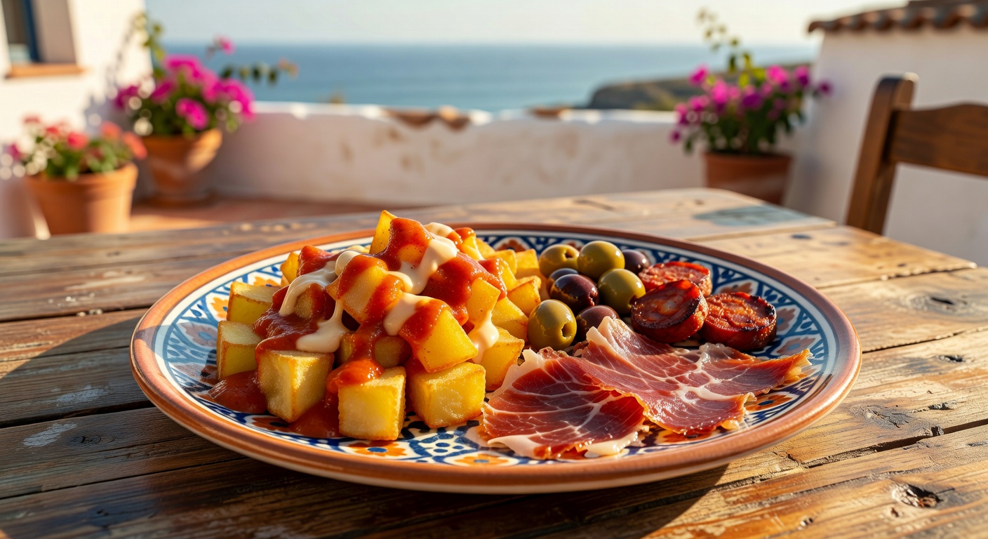 Tapas surtidas en La Mar Dorada